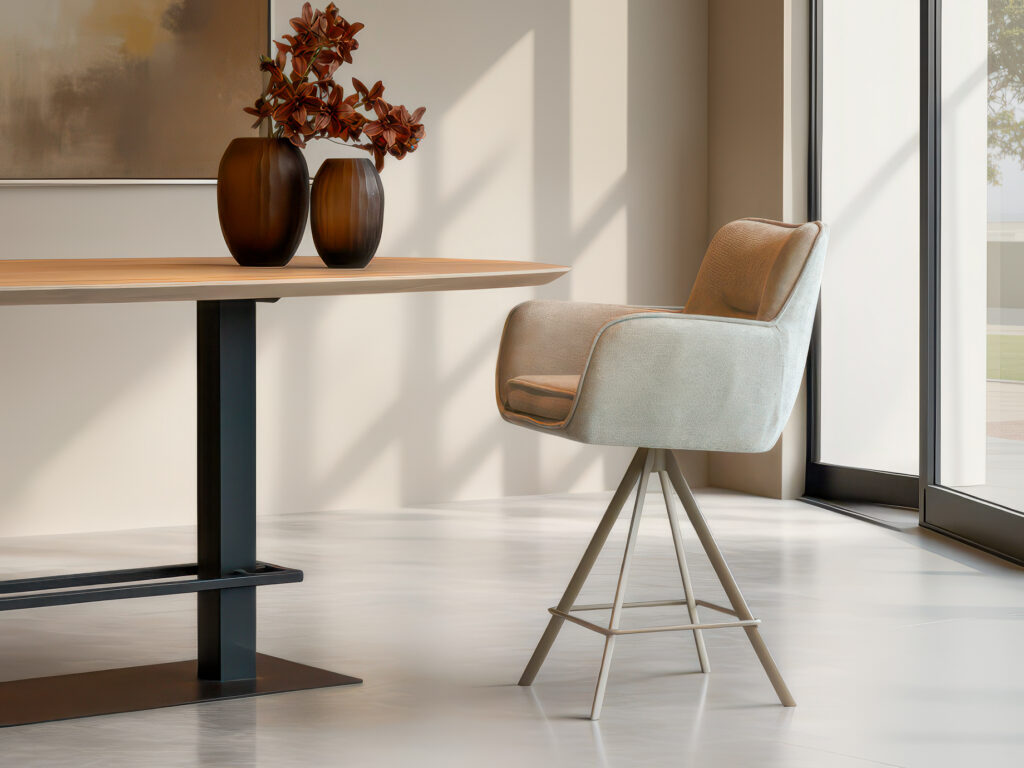 Functionele barkruk met een mix van comfort en design