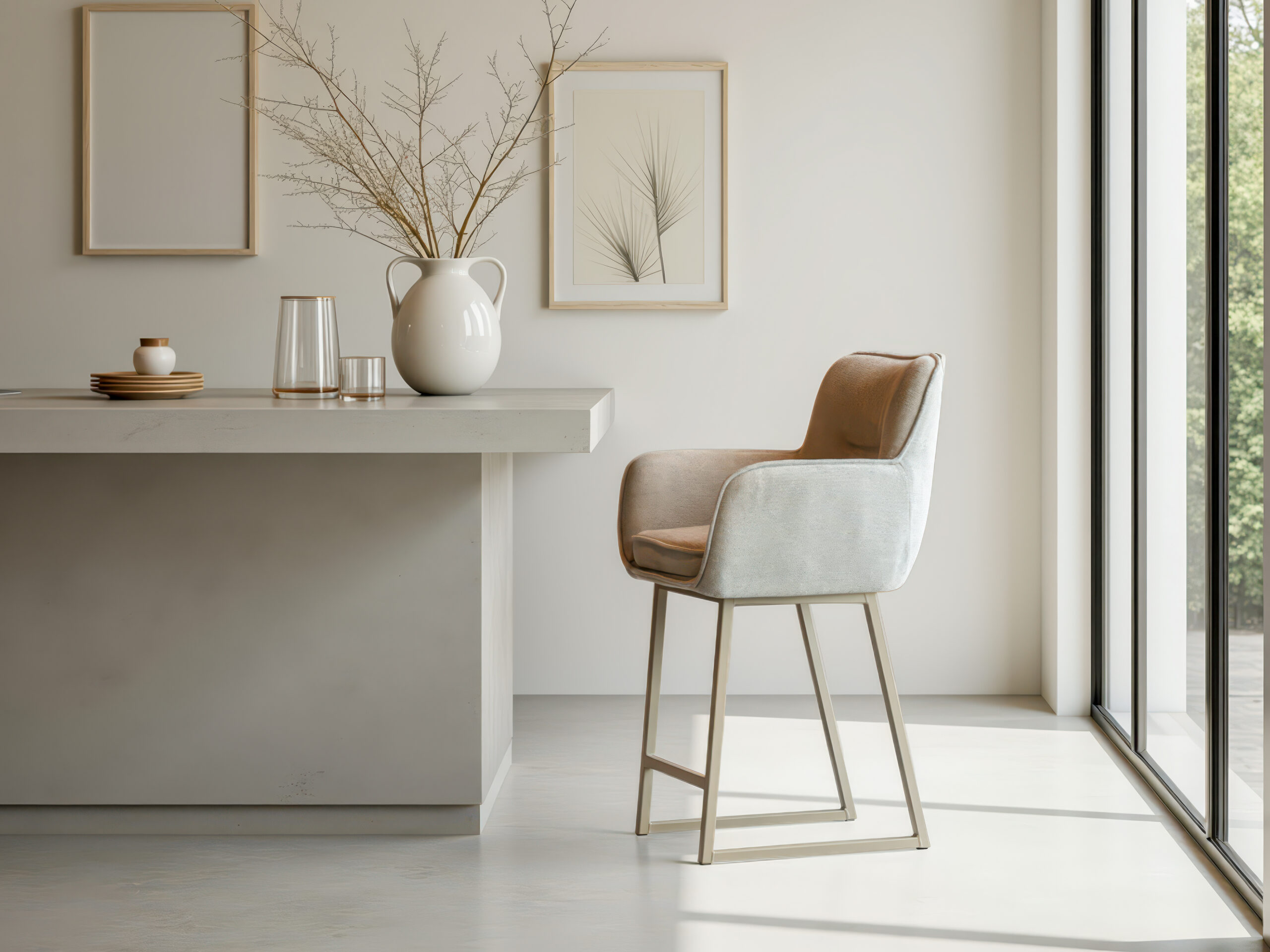 Eigentijdse barkruk geschikt voor ieder interieur