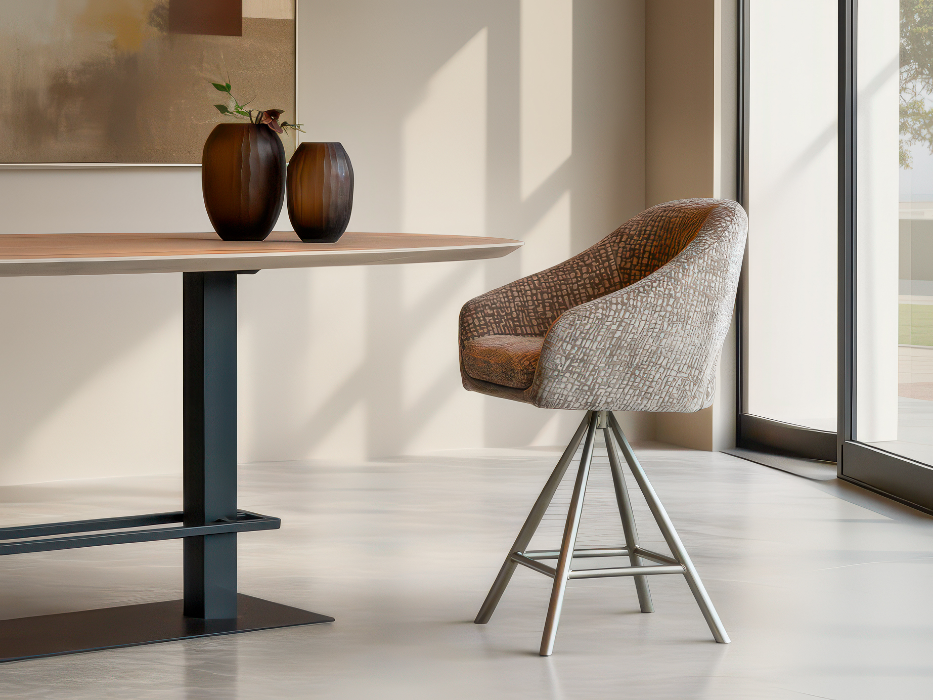 Barkruk met ergonomisch zitvlak voor langdurig comfort