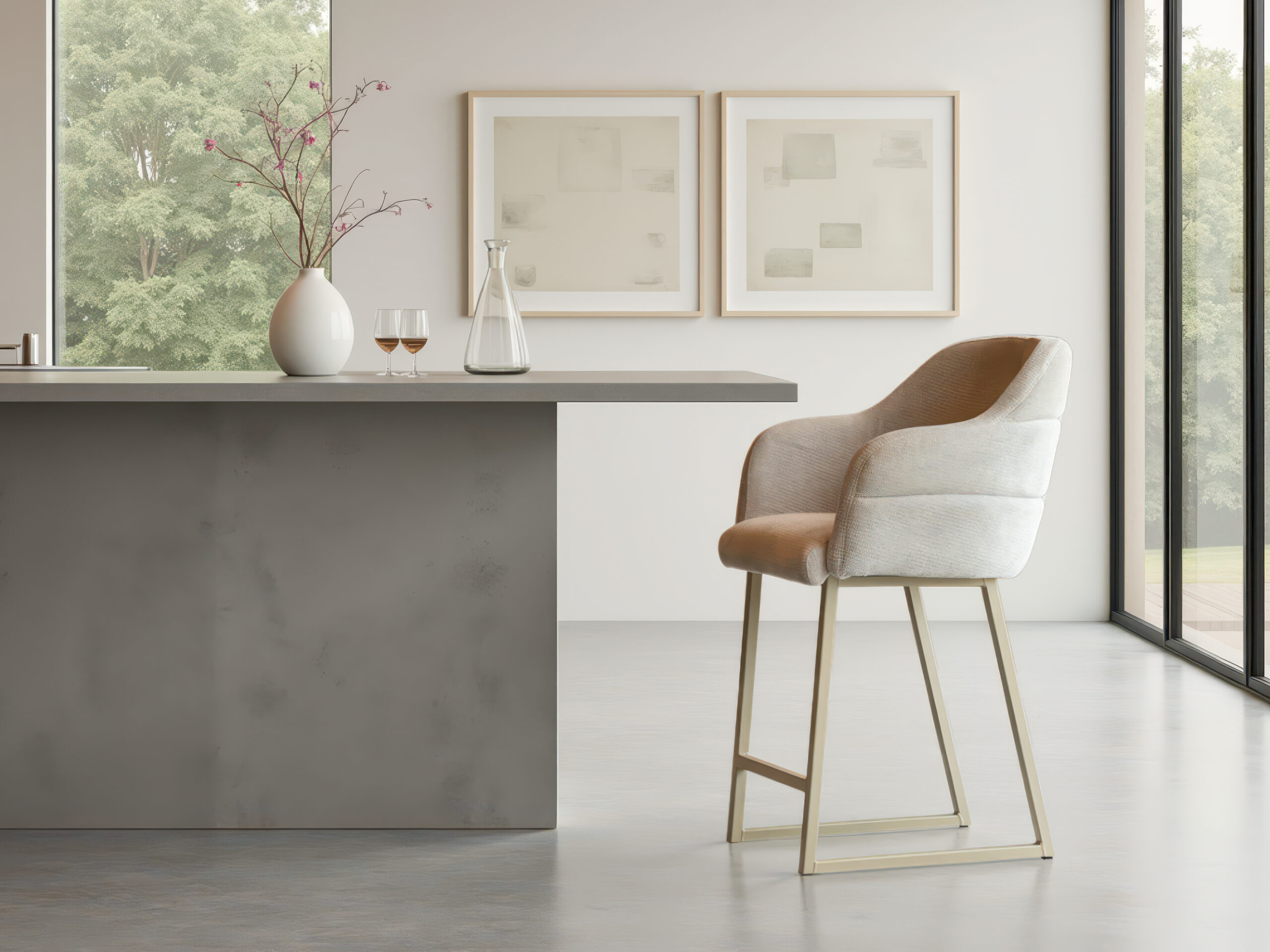 Barkruk met armleuningen voor extra zitcomfort en steun