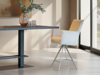 Barkruk met eigentijds design en zachte afwerking voor extra zitcomfort