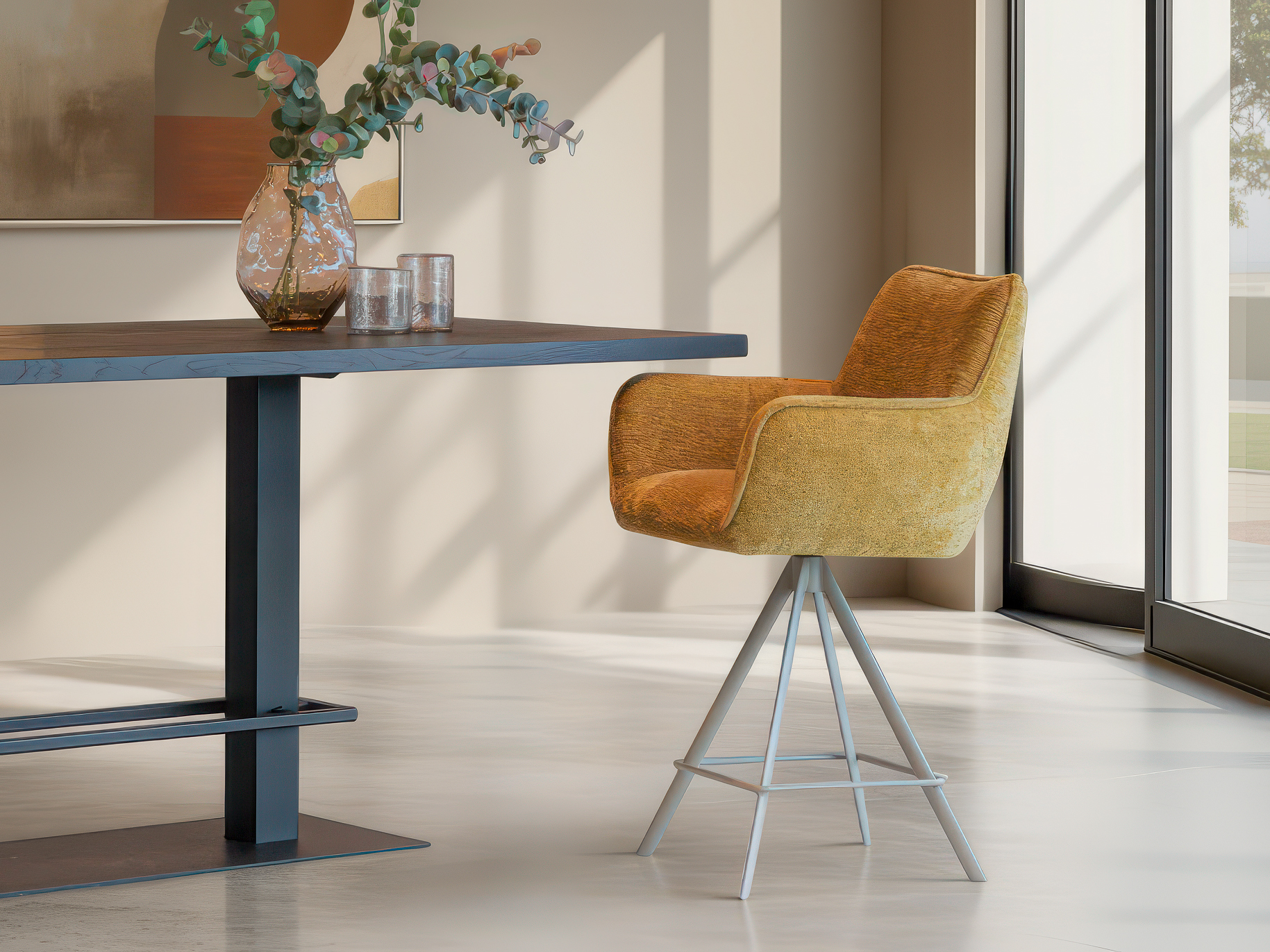 barkruk voor aan een kookeiland of bartafel met stijlvol comfort