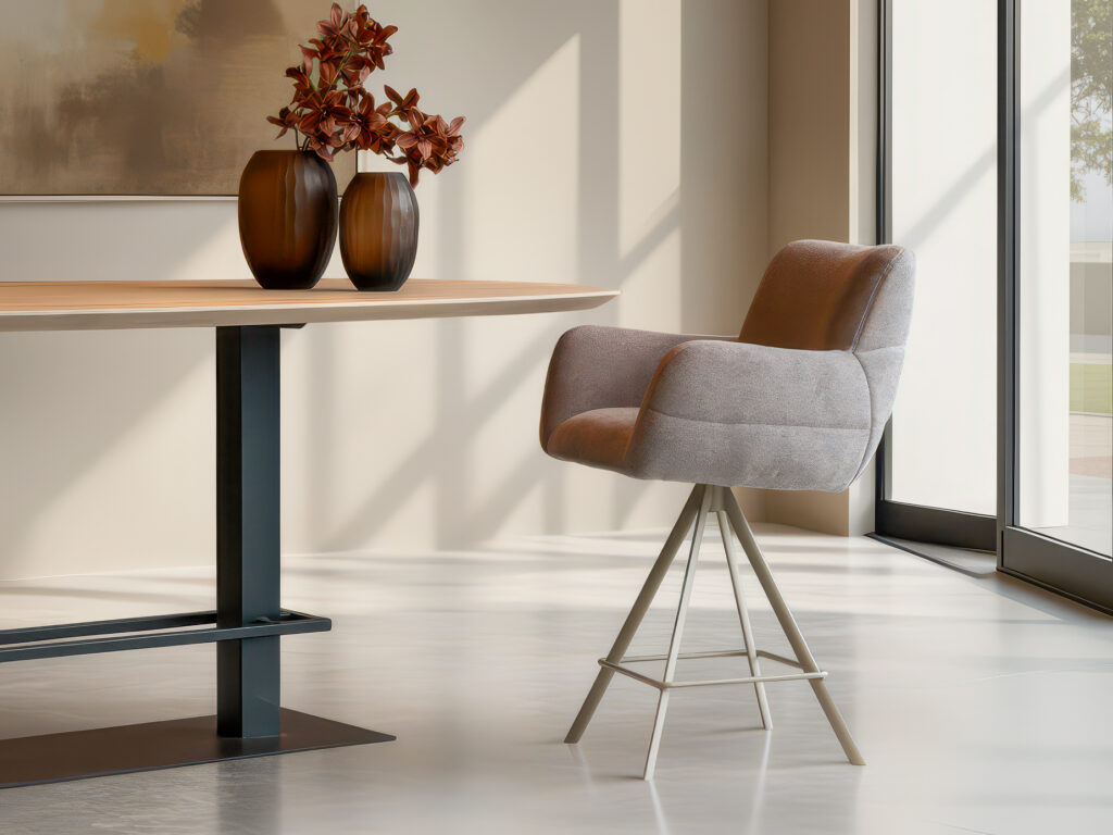 Comfortabele barkruk voor lange diners of borrels