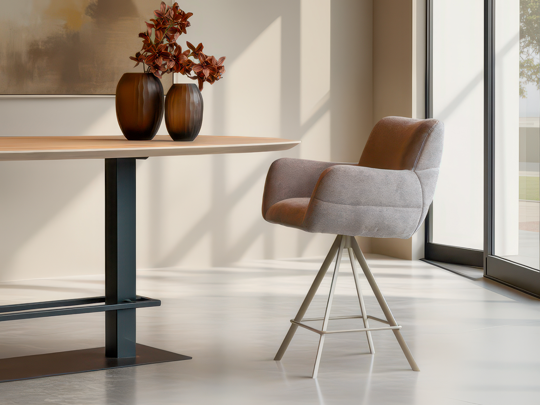 Comfortabele barkruk voor lange diners of borrels