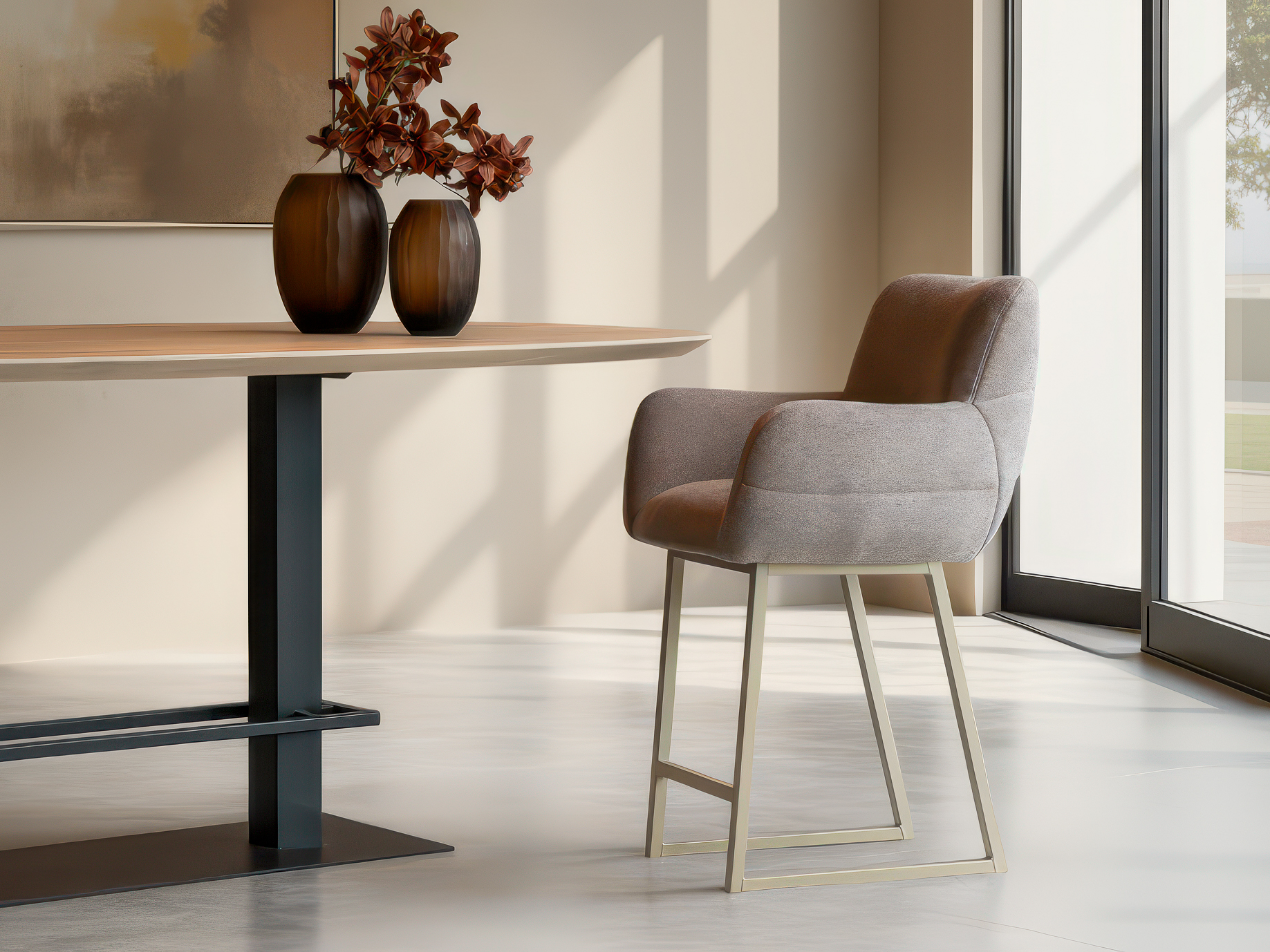 Comfortabele barkruk voor lange diners of borrels