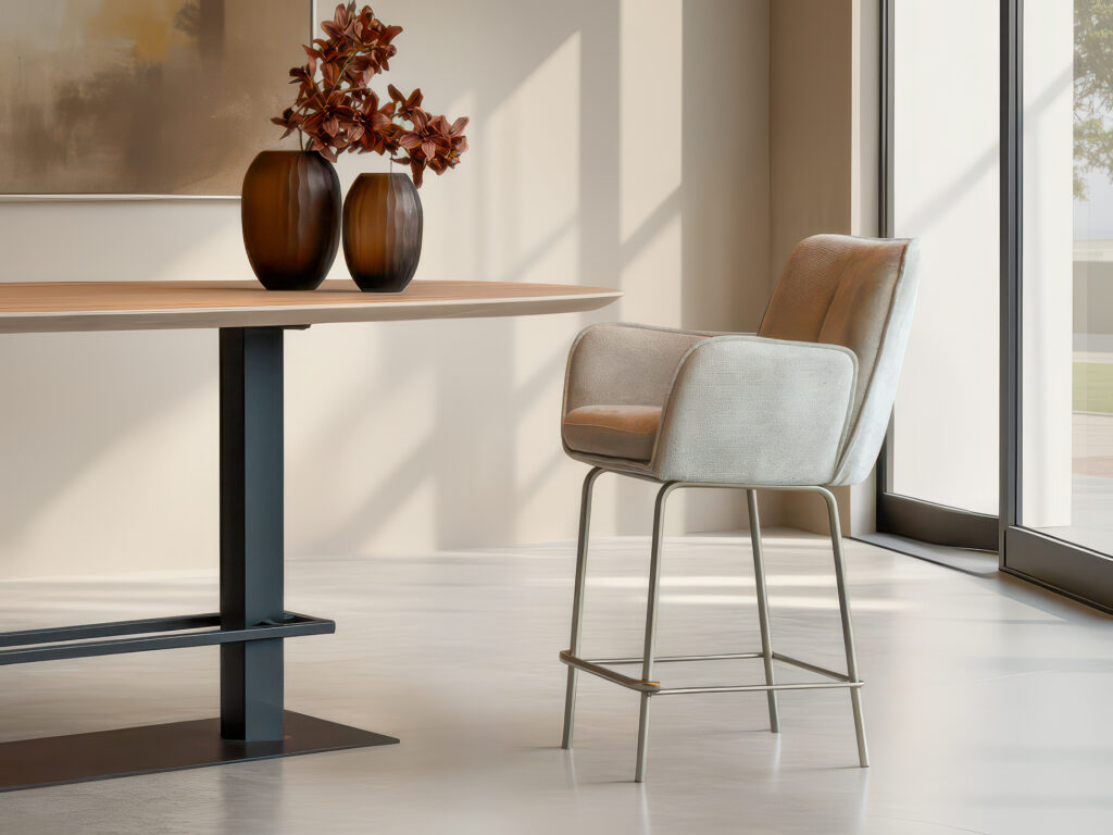 Moderne barkruk voor een stijlvolle eetbar of keukeneiland