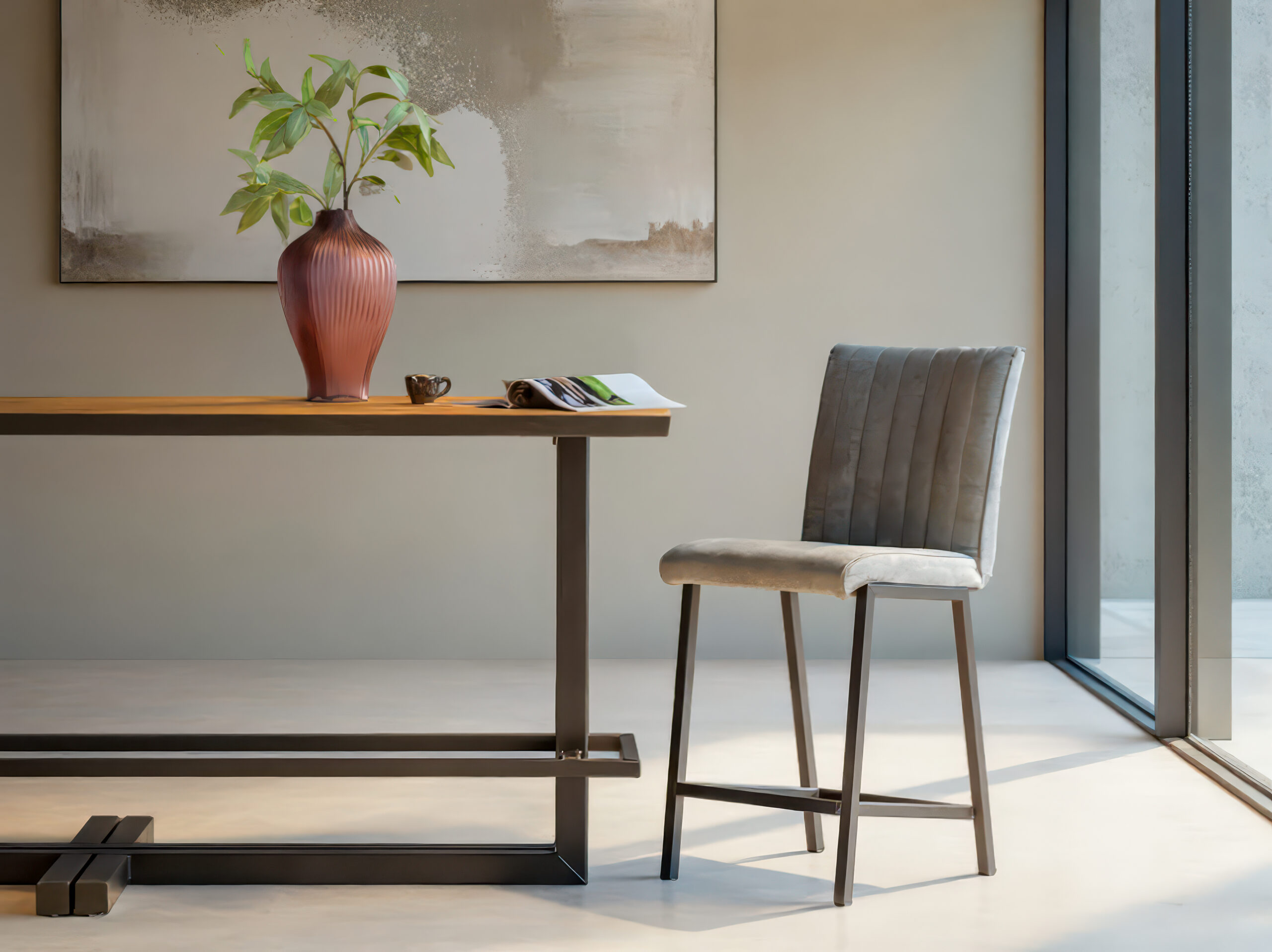 Barkruk Vertou - relax dolphin - vertical - zonder arm