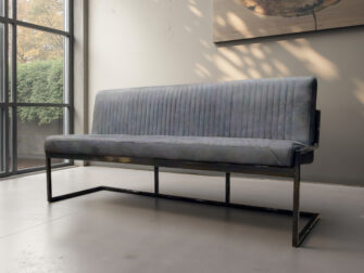 Eetkamerbank Vignola - antraciet - 185cm