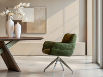 Comfortabele eetstoel met een eigentijdse uitstraling