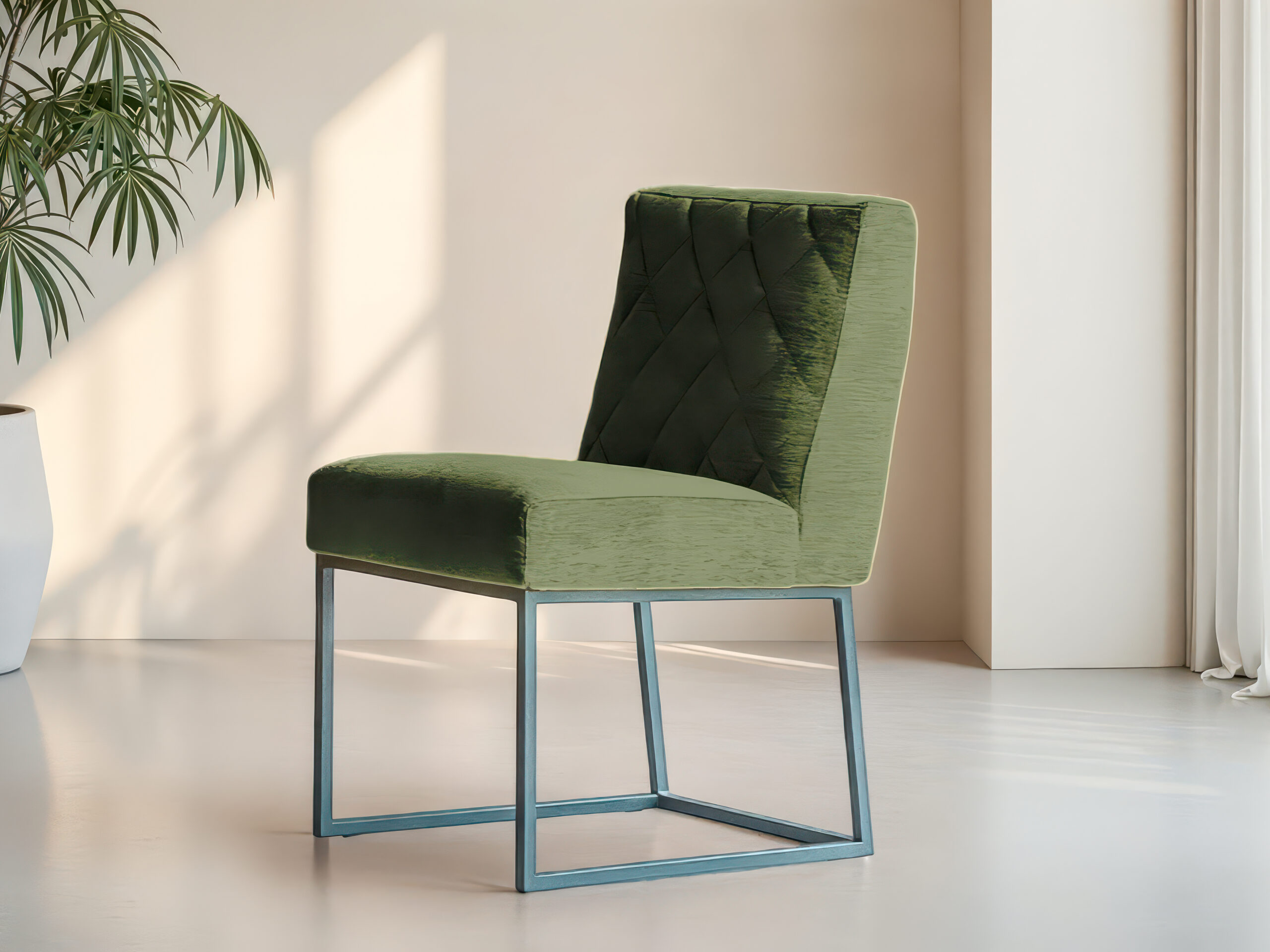 Eetkamerstoel met moderne vorm en comfortabele rugleuning