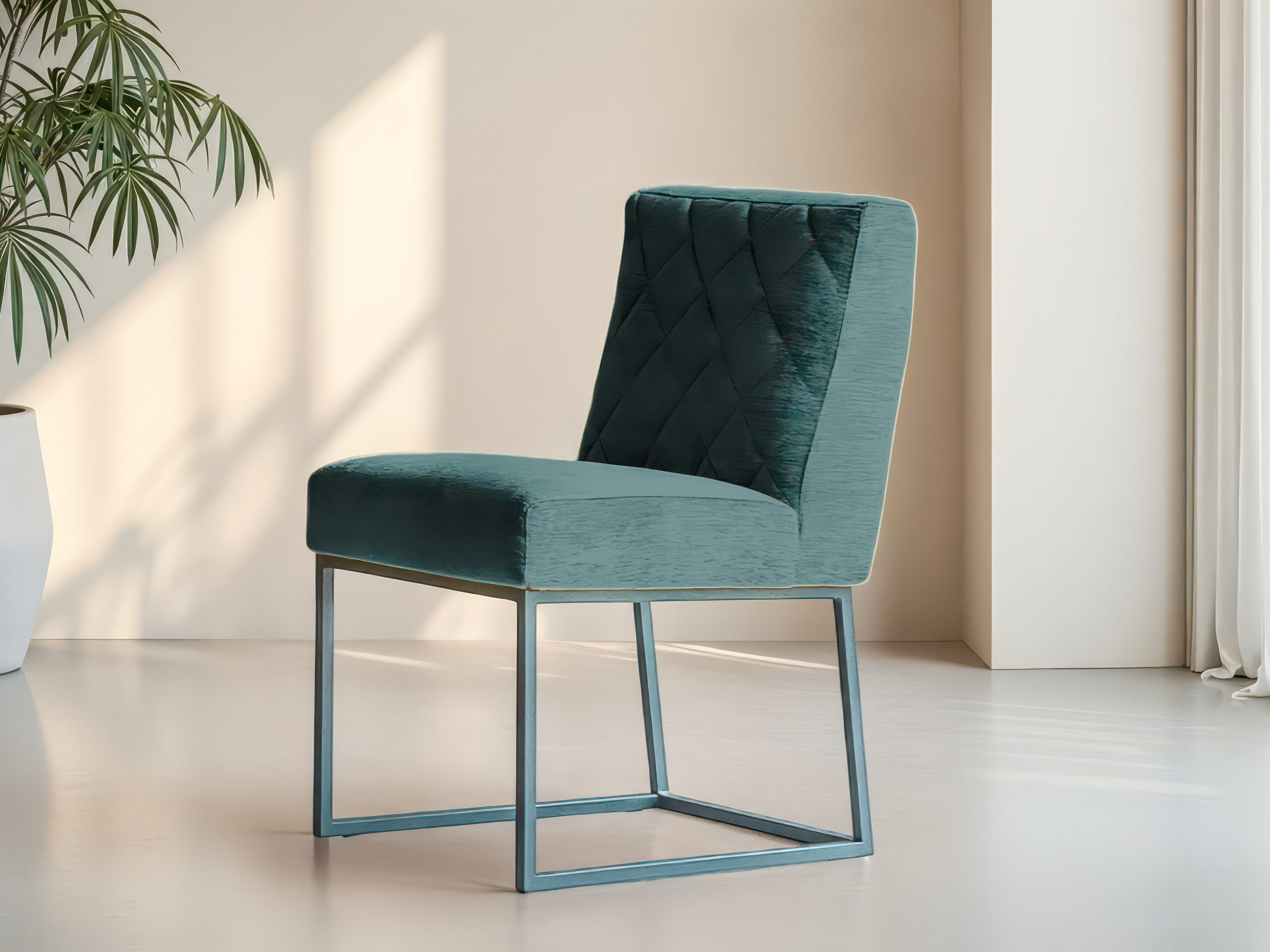 Moderne eetkamerstoel met minimalistische uitstraling