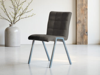 Eetkamerstoel Vertou - adore forest - square - zonder arm Donkergroene eetkamerstoel met strak design