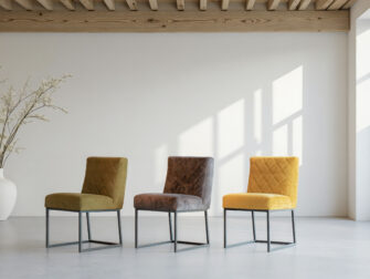 Eetkamerstoelen Pomezia - mine army - adore dark grey - loft gold