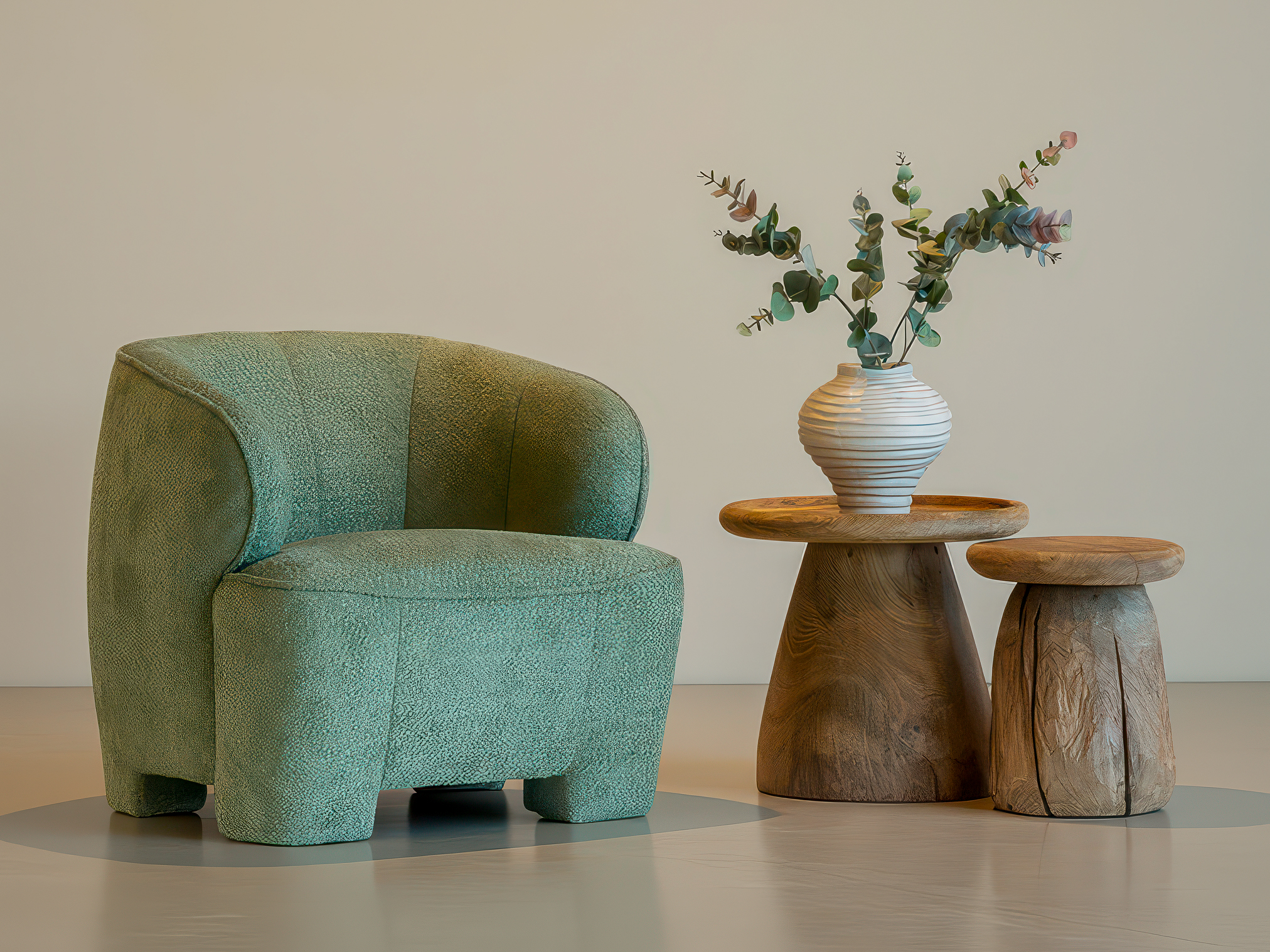 compacte fauteuil met armleuning