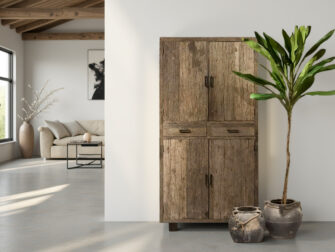 Meubel van reclaimed wood dat charme en duurzaamheid combineert