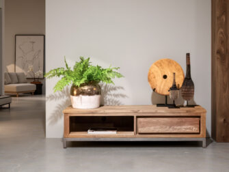 Robuust meubel dat goed combineert met industriële accenten