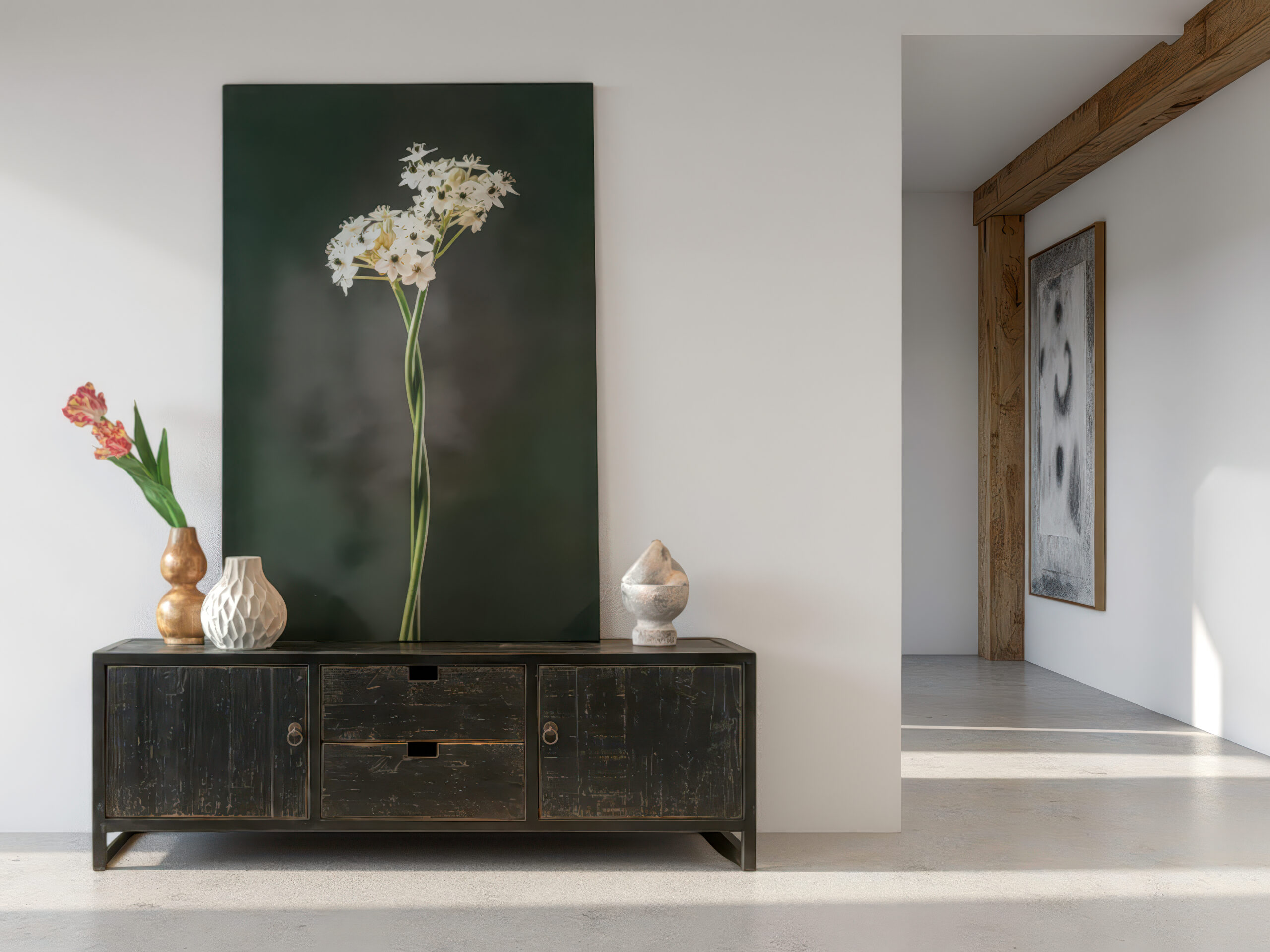 Authentiek meubel met een tijdloze uitstraling dankzij het gebruik van oud Chinees hout 160cm