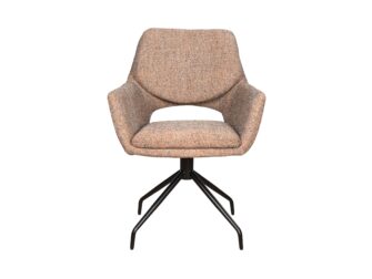 Eetkamerstoel Aarhus - be amazing papyrus - onderstel atlas - metaalkleur zwart