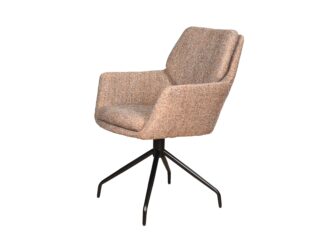 Eetkamerstoel Aarhus - be amazing papyrus - onderstel atlas - metaalkleur zwart