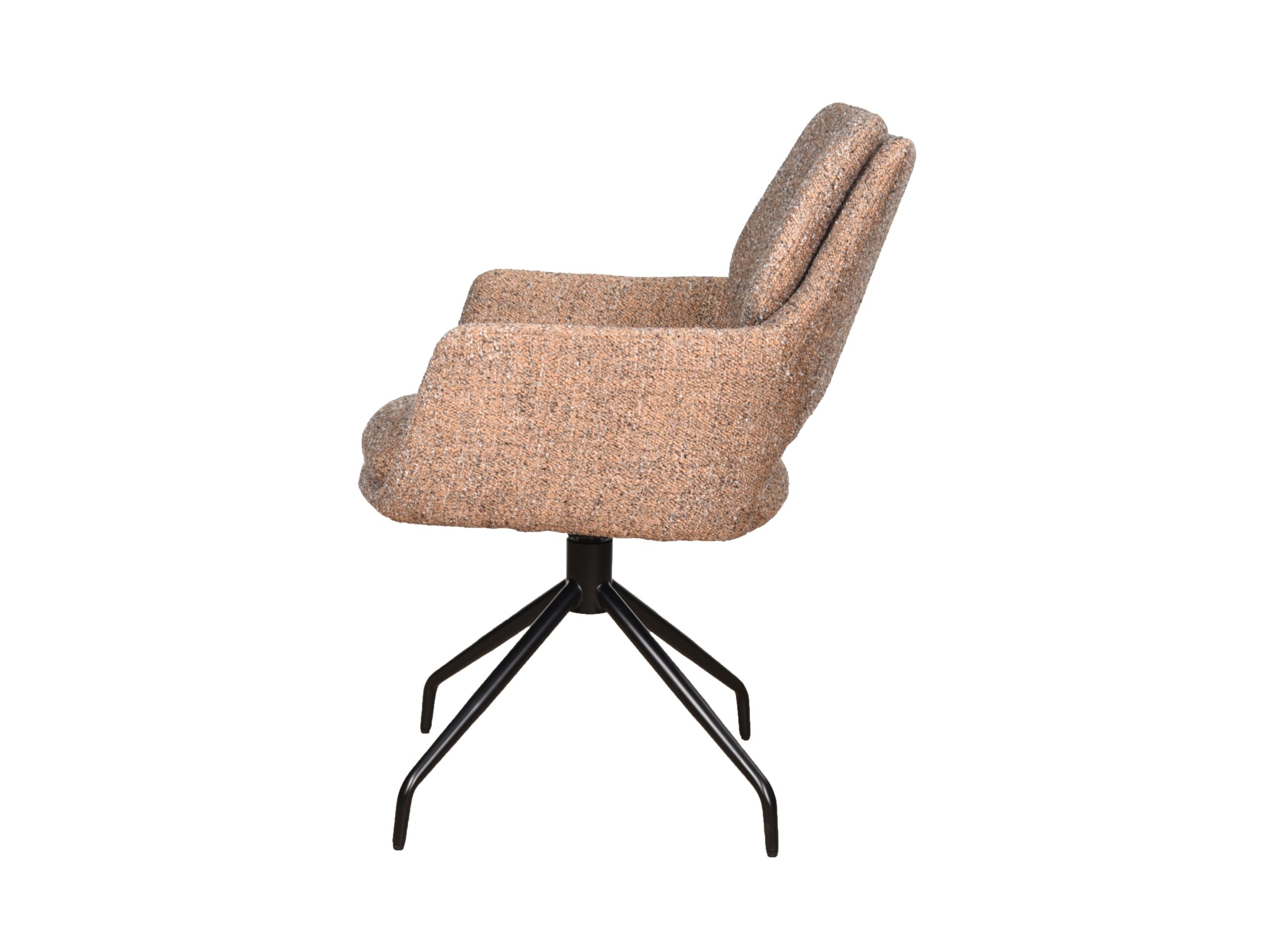 Eetkamerstoel Aarhus - be amazing curry - onderstel atlas - metaalkleur zwart