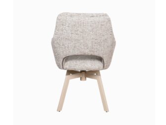 Eetkamerstoel Aarhus - be fine cream - onderstel mars - metaalkleur beige