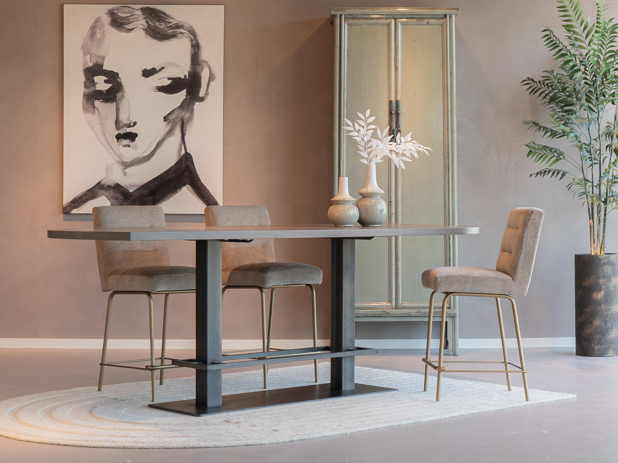 barkrukken set kopen 65cm kleur liver