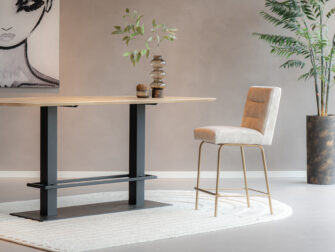 barkruk vast frame zonder armleuning