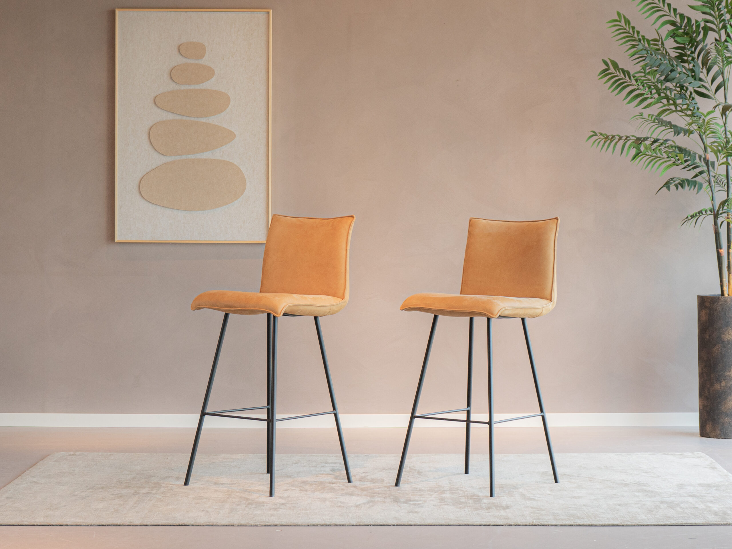 set van twee barkrukken