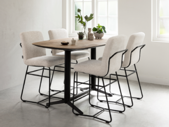 bartafel met barkrukken