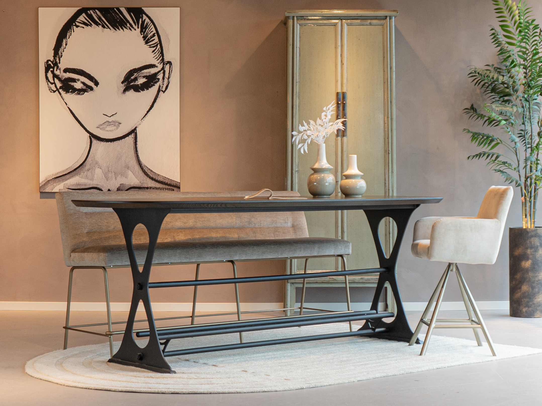 comfortabele bar bank