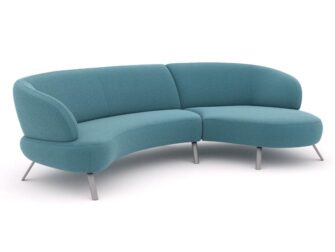 Render van de Bank Betis met chaise longue Render van de Bank Betis met chaise longue