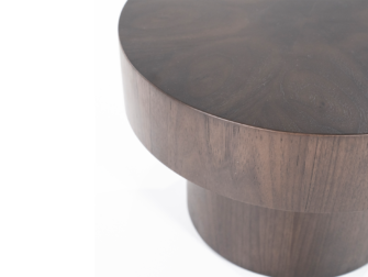 Bijzettafel Bobbie - donkerbruin - Ø45x30cm Bijzettafel Bobbie - donkerbruin - Ø45x30cm