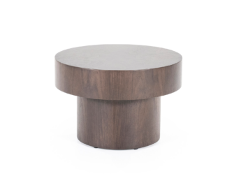 Bijzettafel Bobbie - donkerbruin - Ø45x30cm Bijzettafel Bobbie - donkerbruin - Ø45x30cm