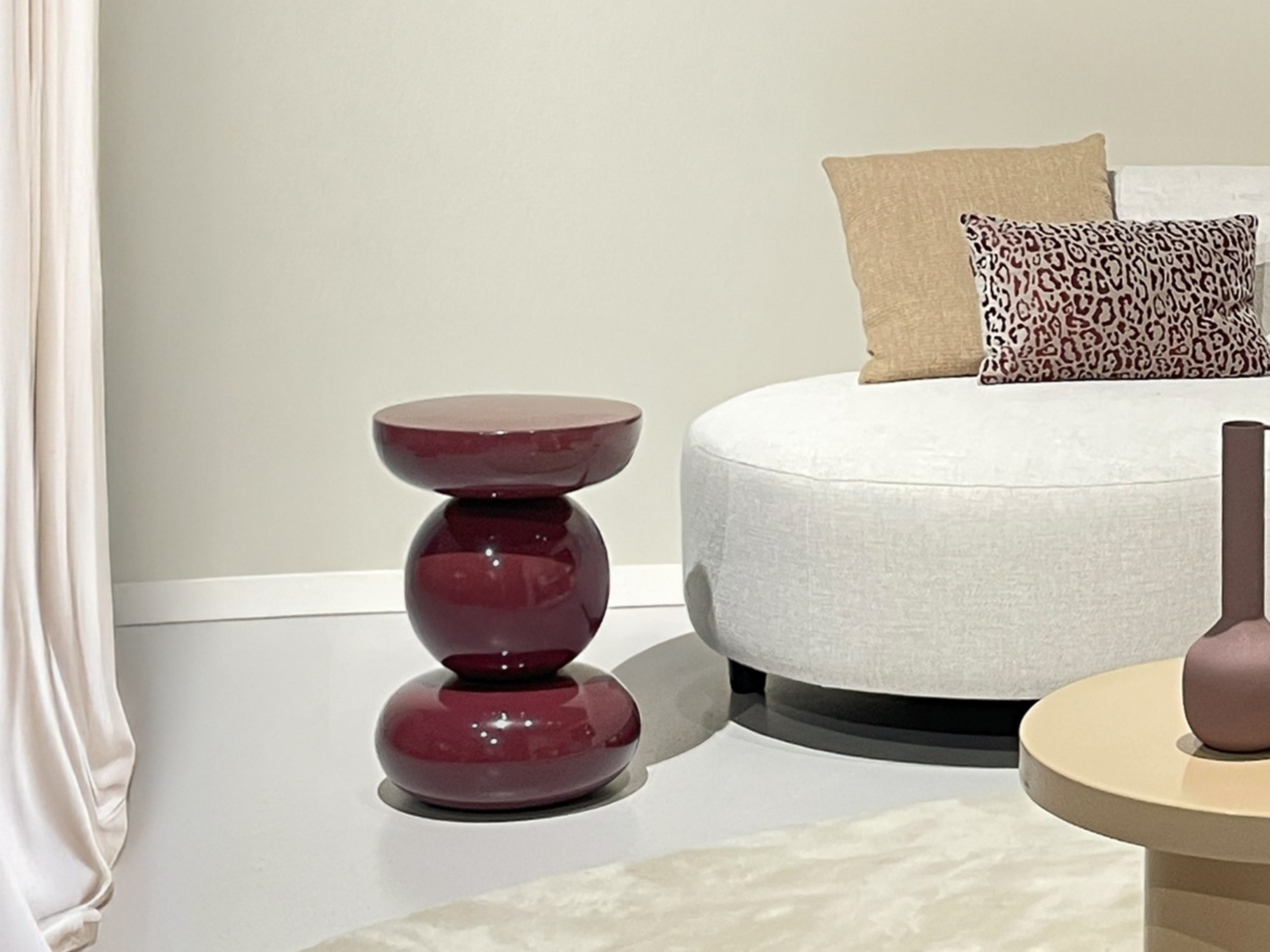 Compacte bijzettafel als accenttafel