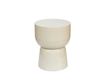 Bijzettafel Kian - off white - Ø35.5x46cm