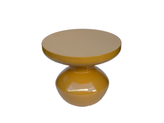 Bijzettafel Lou - mustard - Ø40.5x34cm