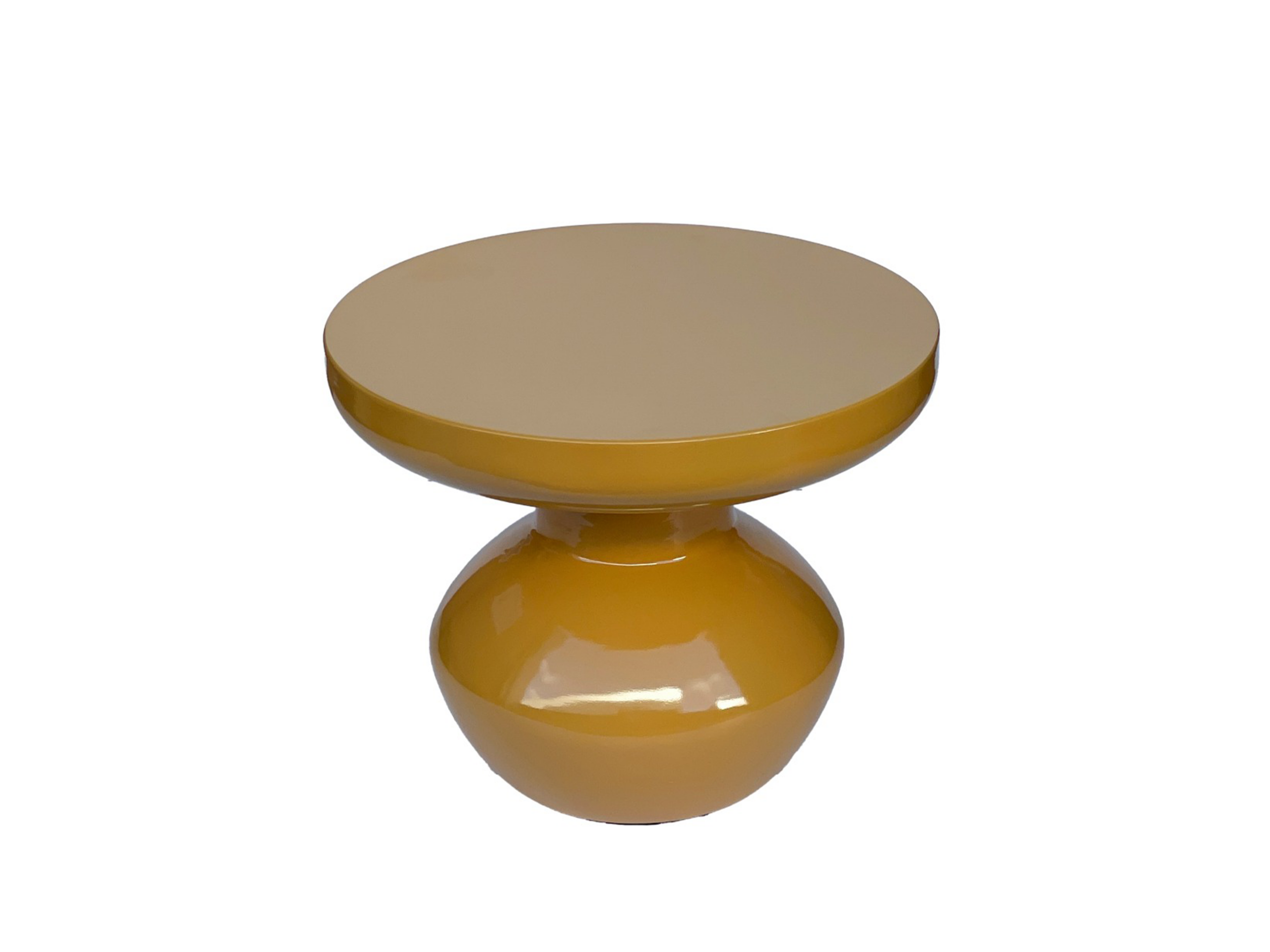 Bijzettafel Lou - mustard - Ø40.5x34cm