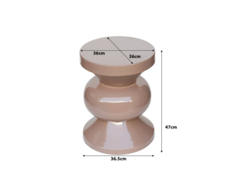 Bijzettafel Ole - vintage pink - Ø36x47cm Bijzettafel Ole - vintage pink - Ø36x47cm