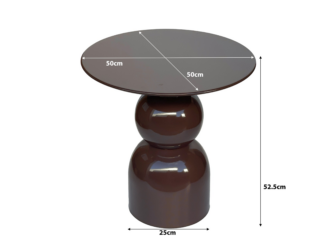 Bijzettafel Wes - rust - Ø50x52.5cm Bijzettafel Wes - rust - Ø50x52.5cm
