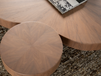 Bijzettafel en salontafel Bobbie - Ø45x30cm - 150x110x25cm Bijzettafel en salontafel Bobbie - Ø45x30cm - 150x110x25cm