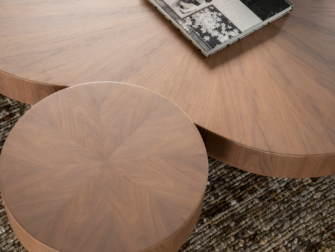 Bijzettafel en salontafel Bobbie - Ø45x30cm - 150x110x25cm Bijzettafel en salontafel Bobbie - Ø45x30cm - 150x110x25cm