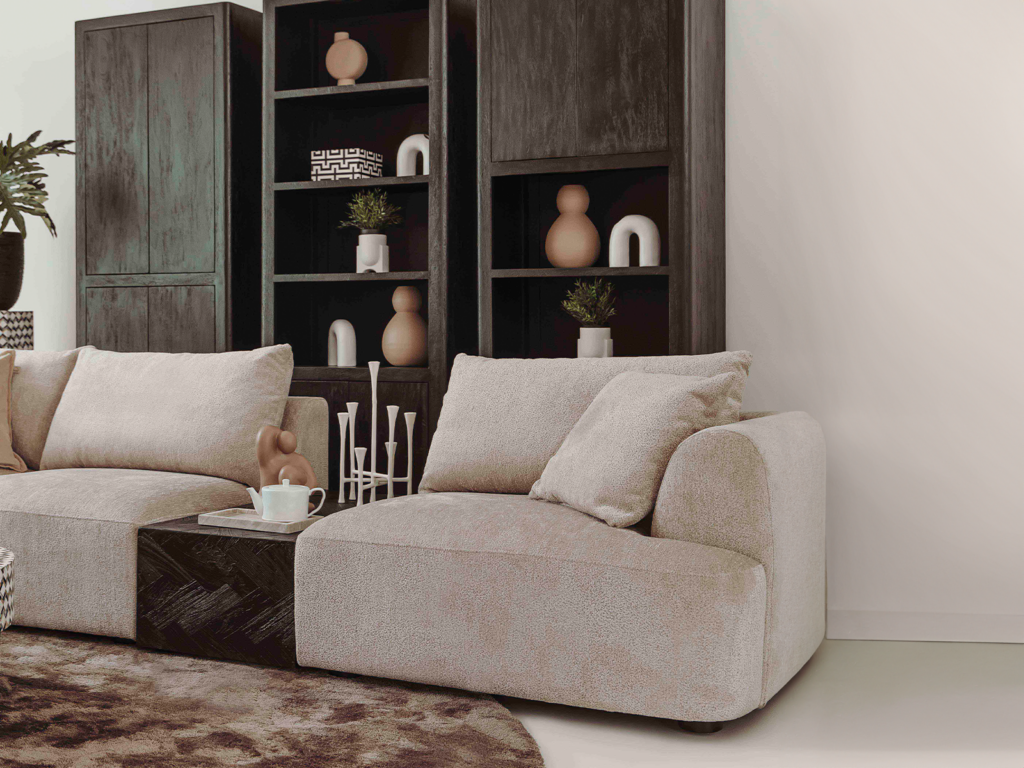 boekenkast donker hout