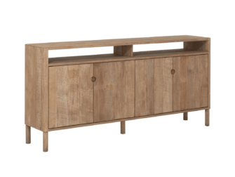 Dressoir Cascade - 190x40x90cm - 2 open vakken - 4 deurs