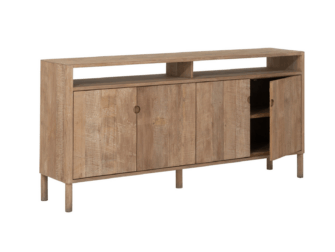 Dressoir Cascade - 190x40x90cm - 2 open vakken - 4 deurs