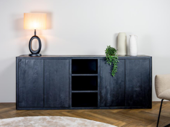 zwart groot dressoir
