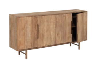 Dressoir Dublin - 180x40x90cm - teakhout top - 4 deurs