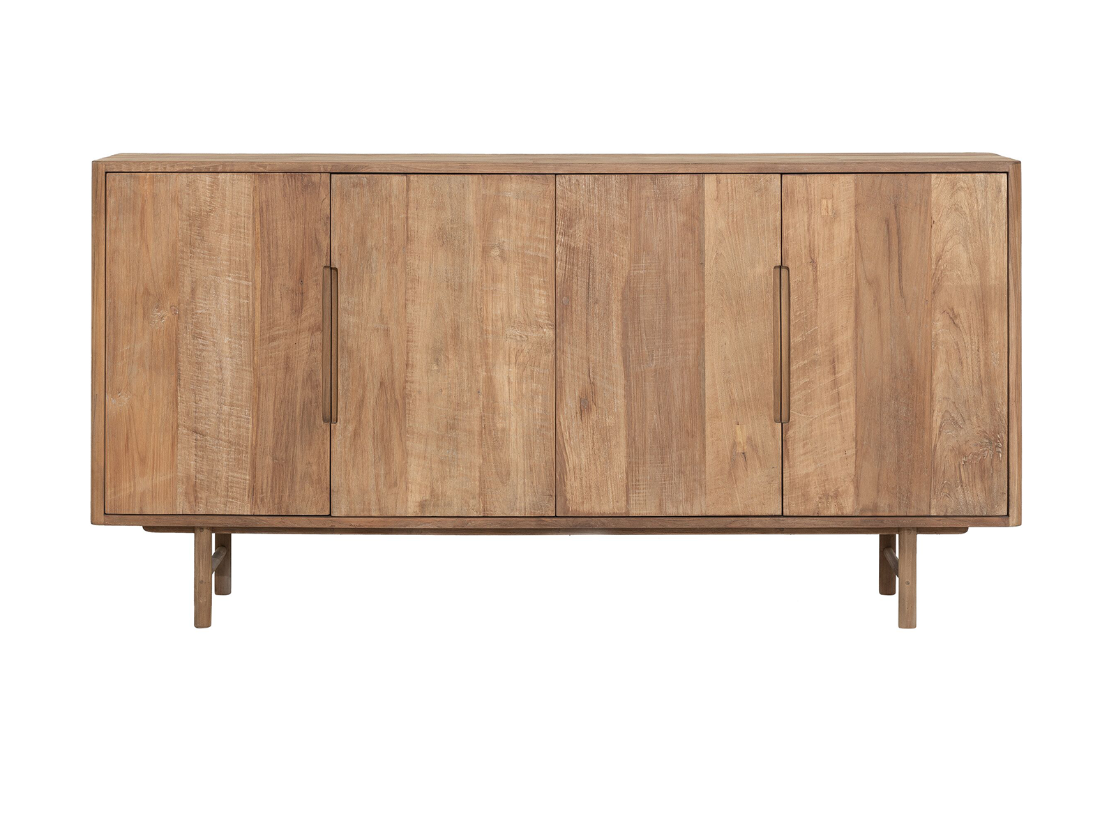 Dressoir Dublin - 180x40x90cm - teakhout top - 4 deurs