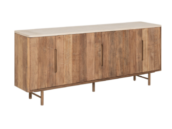 Dressoir Dublin - 220x40x90cm - mortex top - 6 deurs