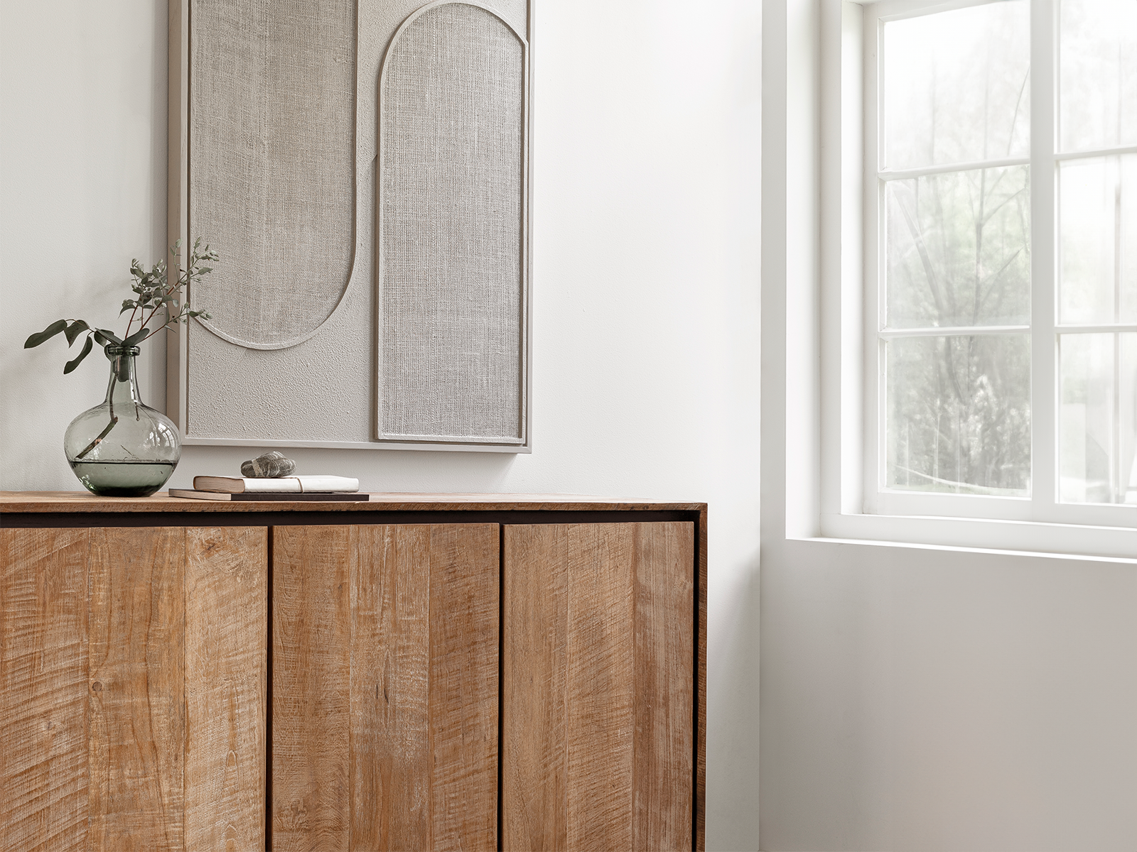 modern dressoir van teakhout