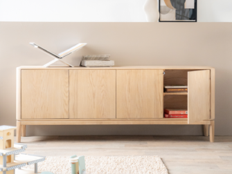 eiken dressoir met 4 deuren